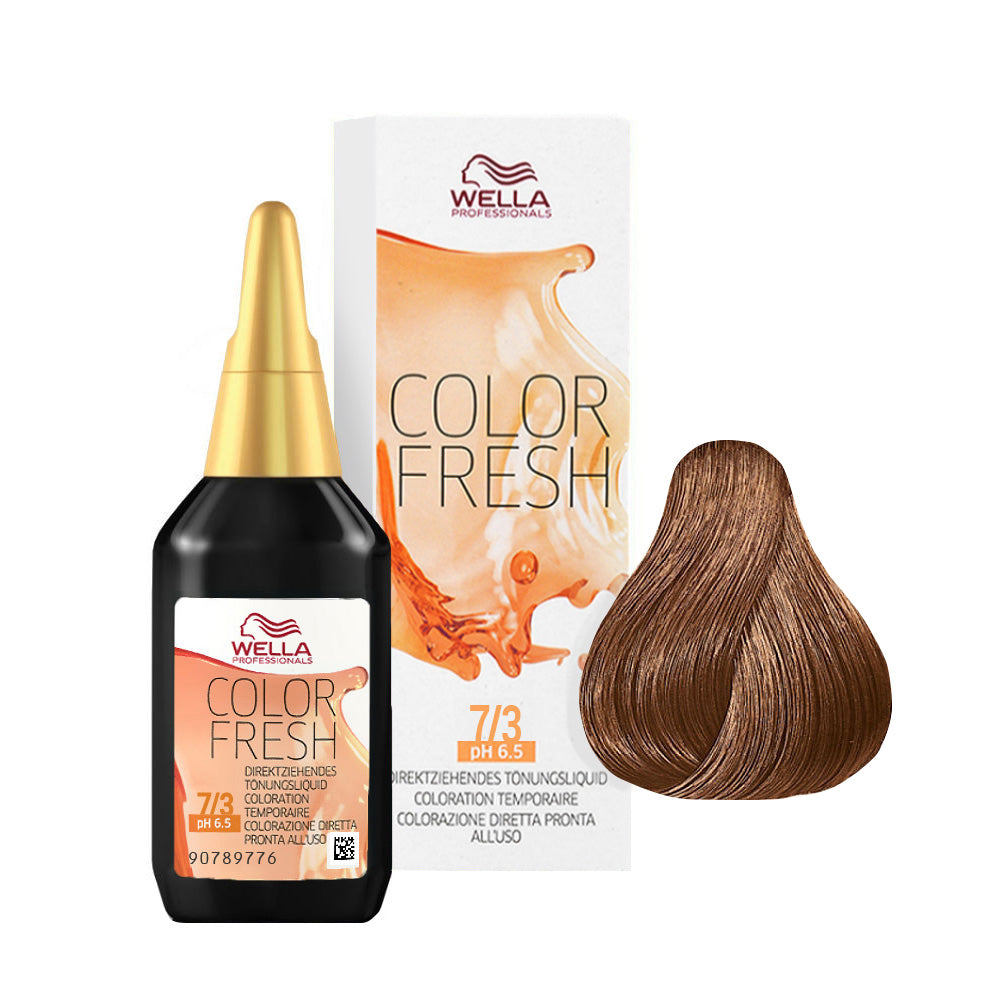 Wella Color Fresh 7/3 Biondo Medio Dorato 75ml  - riflessante diretto senza ammoniaca
