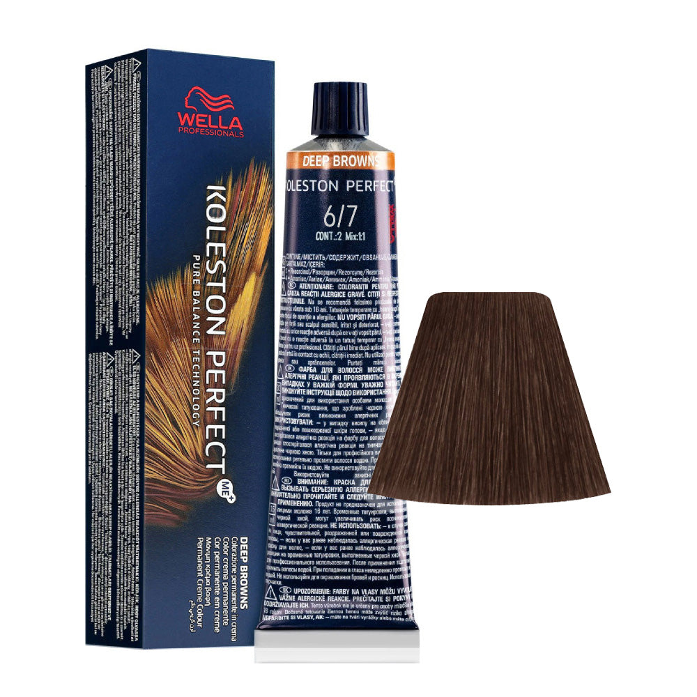 Wella Koleston Perfect Me+ Deep Browns 6/7 Biondo Scuro Sabbia 60ml - colorazione permanente
