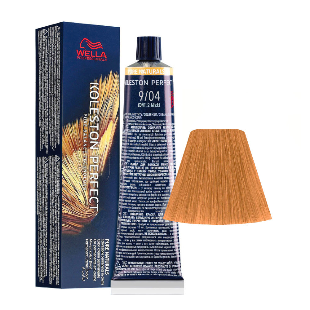 Wella Koleston Perfect Me+ Pure Naturals 9/04 Biondo Chiarissimo Naturale Ramato 60ml  - colorazione permanente
