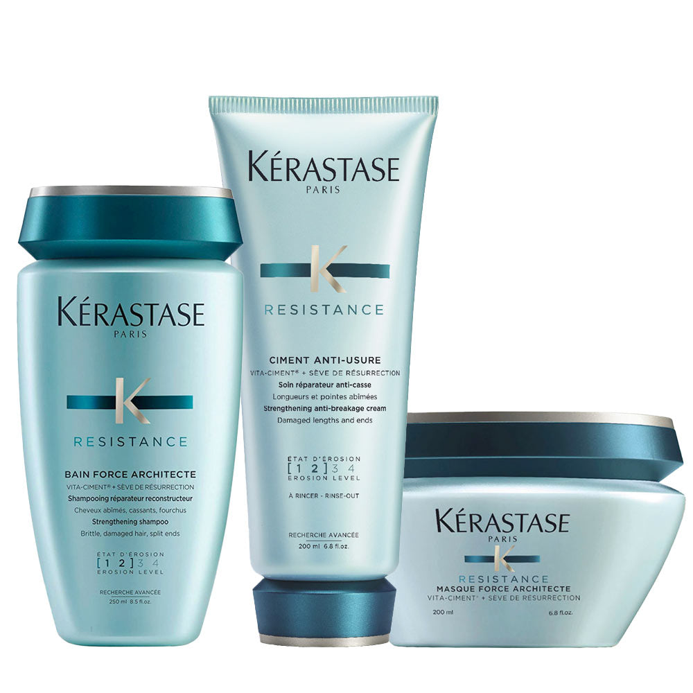 Kerastase Résistance Bain Force Architecte 250ml Anti-Usure 200 ml Masque 200ml [all]