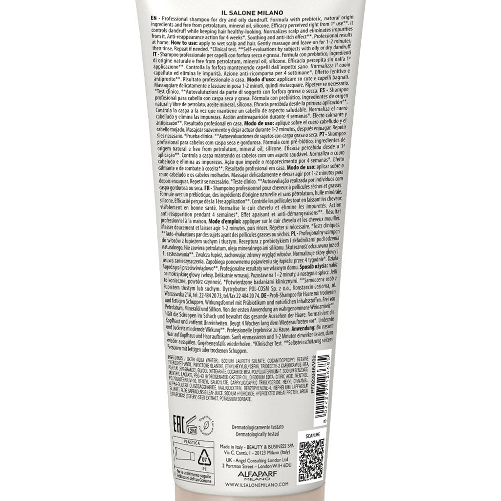 Alfaparf Milano Il Salone Scalp System Anti Dandruff Shampoo 250ml - shampoo antiforfora