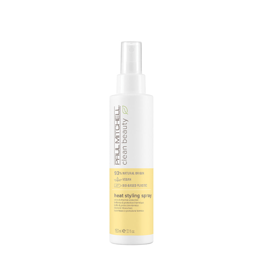 Paul Mitchell Clean Beauty Heat Styling Spray Shine & Thermal Protection 150ml - spray termoprotettore