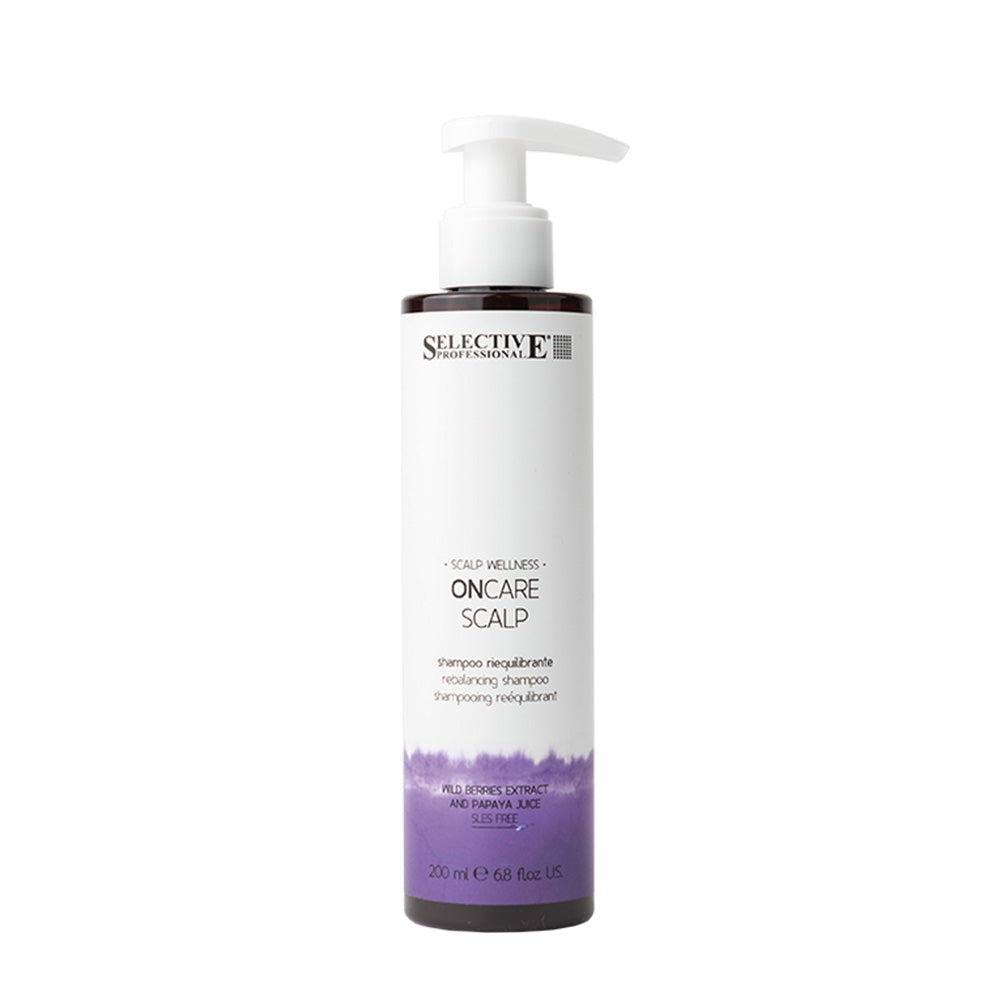 Selective Professional On Care Scalp Rebalancing Shampoo 200ml - shampoo per cute con eccesso di sebo