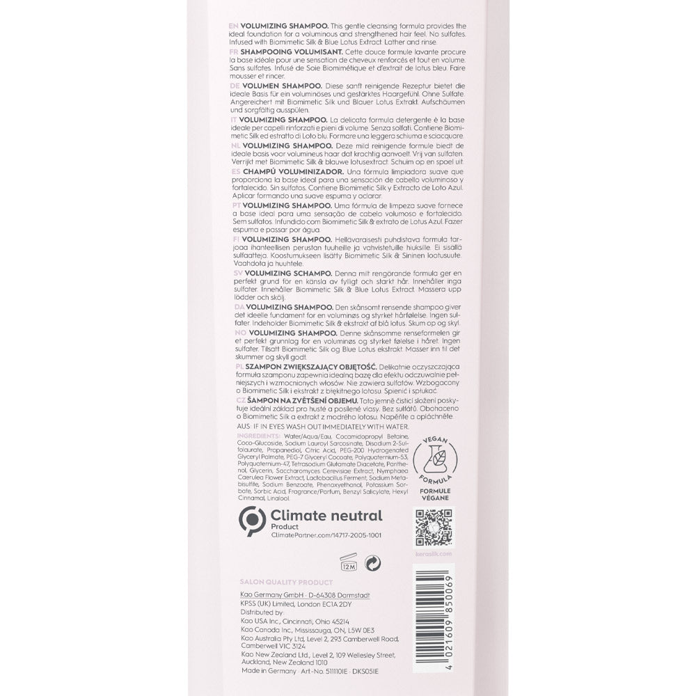 Kerasilk Essentials Volumizing Shampoo 750ml - shampoo volumizzante