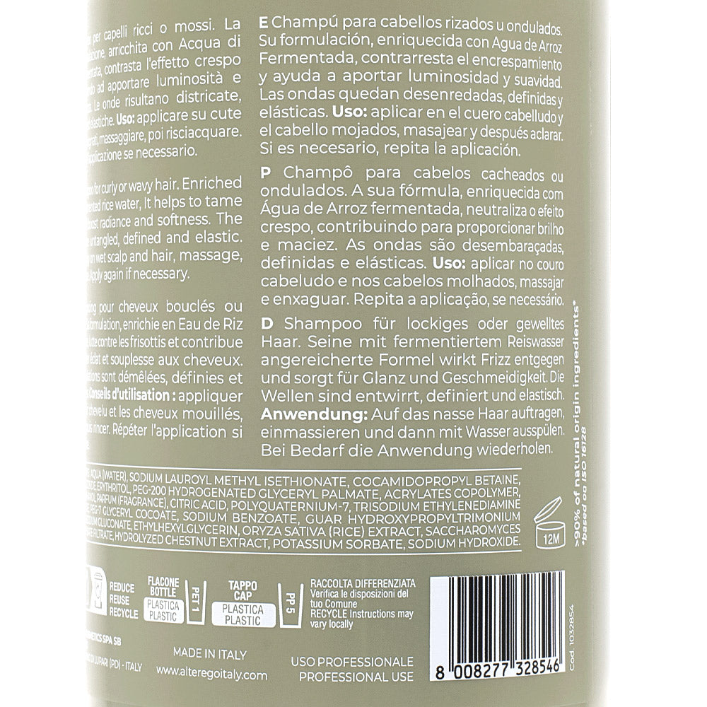 Alterego Curego Curly Shampoo 950ml - shampoo capelli ricci o mossi