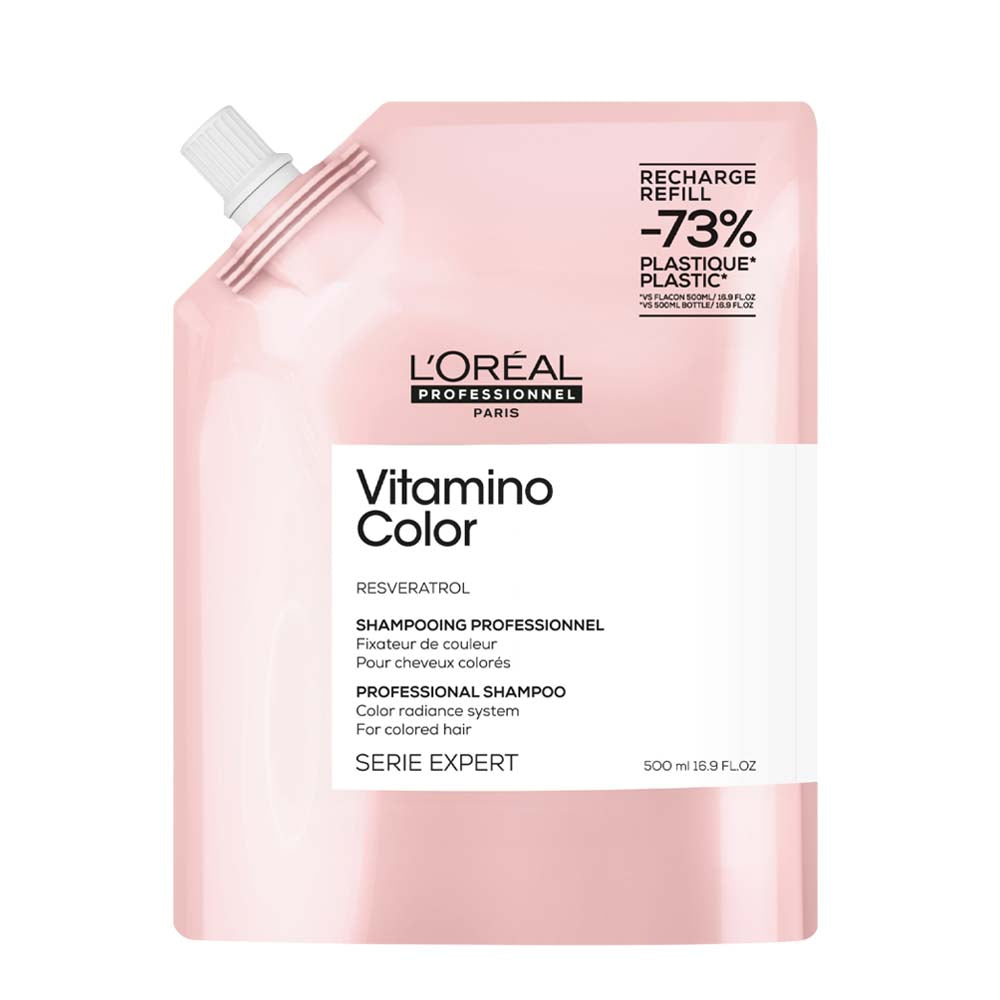 L'Oreal Proofessionnel Paris Serie Expert Vitamino Color Shampoo Refill 500ml - eco-ricarica shampoo protezione colore [all]