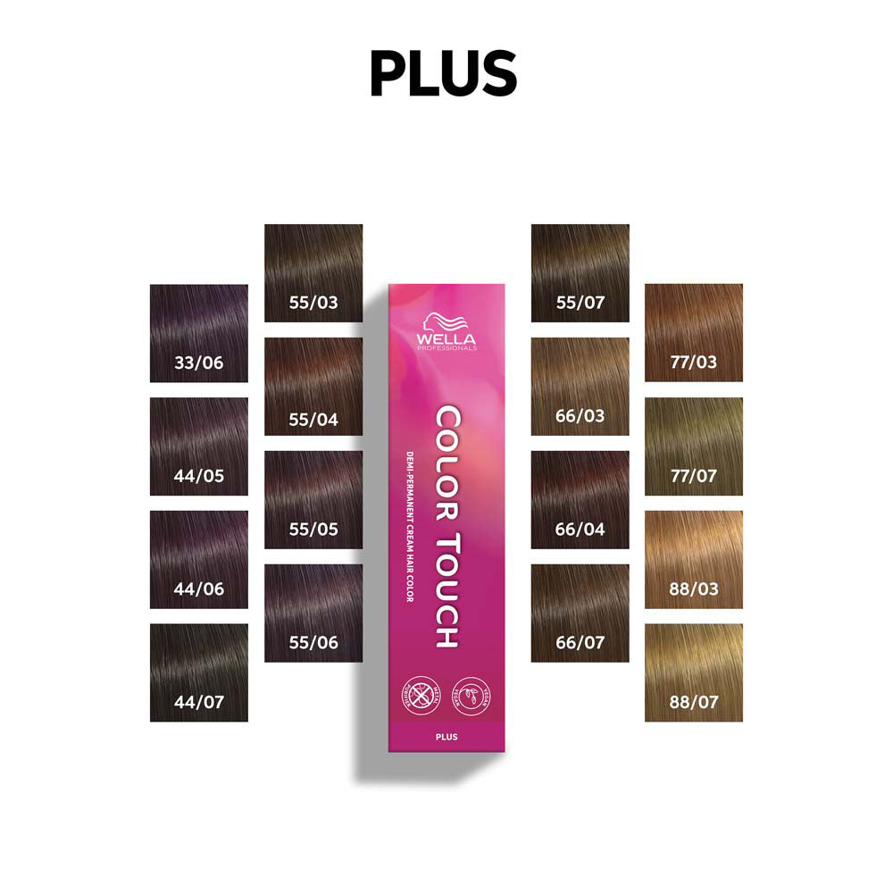 Wella Color Touch Plus 77/03 Biondo Medio Intenso Naturale Dorato 60ml - colore demi-permanente [all]