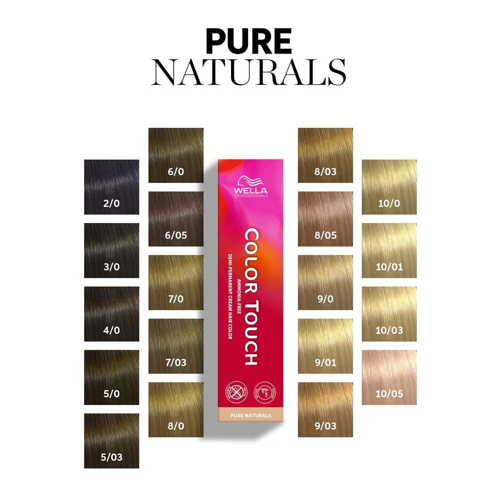 Wella Color Touch Pure Naturals 7/0 Biondo Medio 60ml - colore semipermanente senza ammoniaca [all]