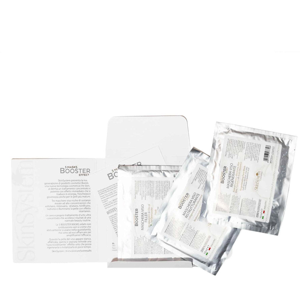 SkinSystem Masks Booster Effect 3pz- maschere in tessuto