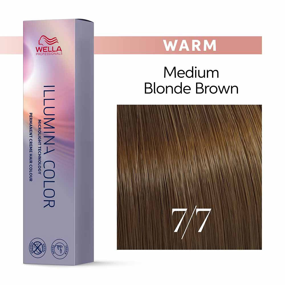 Wella Illumina Color 7/7 Biondo Medio Sabbia 60ml - colorazione permanente
