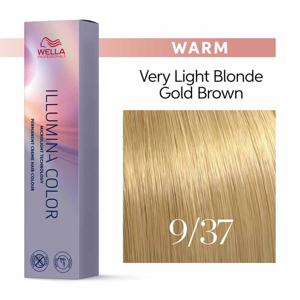 Wella Illumina Color 9/37 Biondo Chiarissimo Castano Dorato 60ml - colorazione permanente
