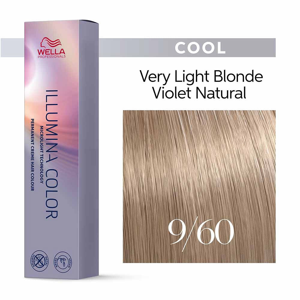 Wella Illumina Color 9/60 Biondo Chiarissimo Violetto Naturale 60ml - colorazione permanente
