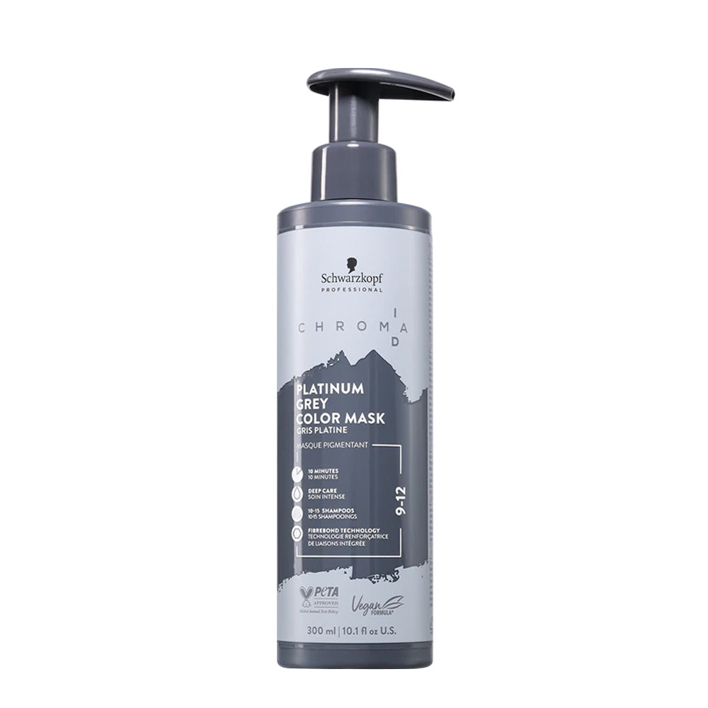 Schwarzkopf Chroma ID Color Mask 9-12 Platinum Grey 300ml - maschera colorata semipermanente