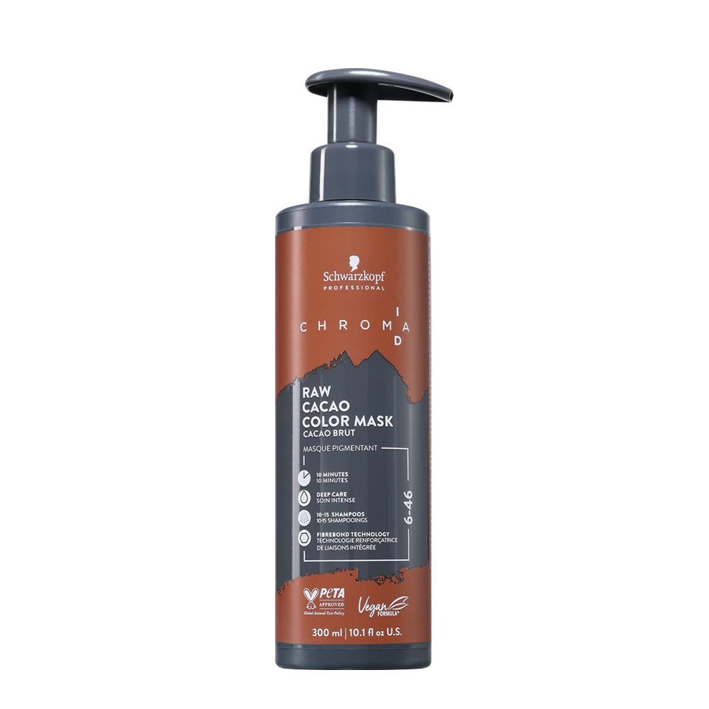 Schwarzkopf Chroma ID Color Mask 6-46 Raw Cacao 300ml - maschera colorata semipermanente
