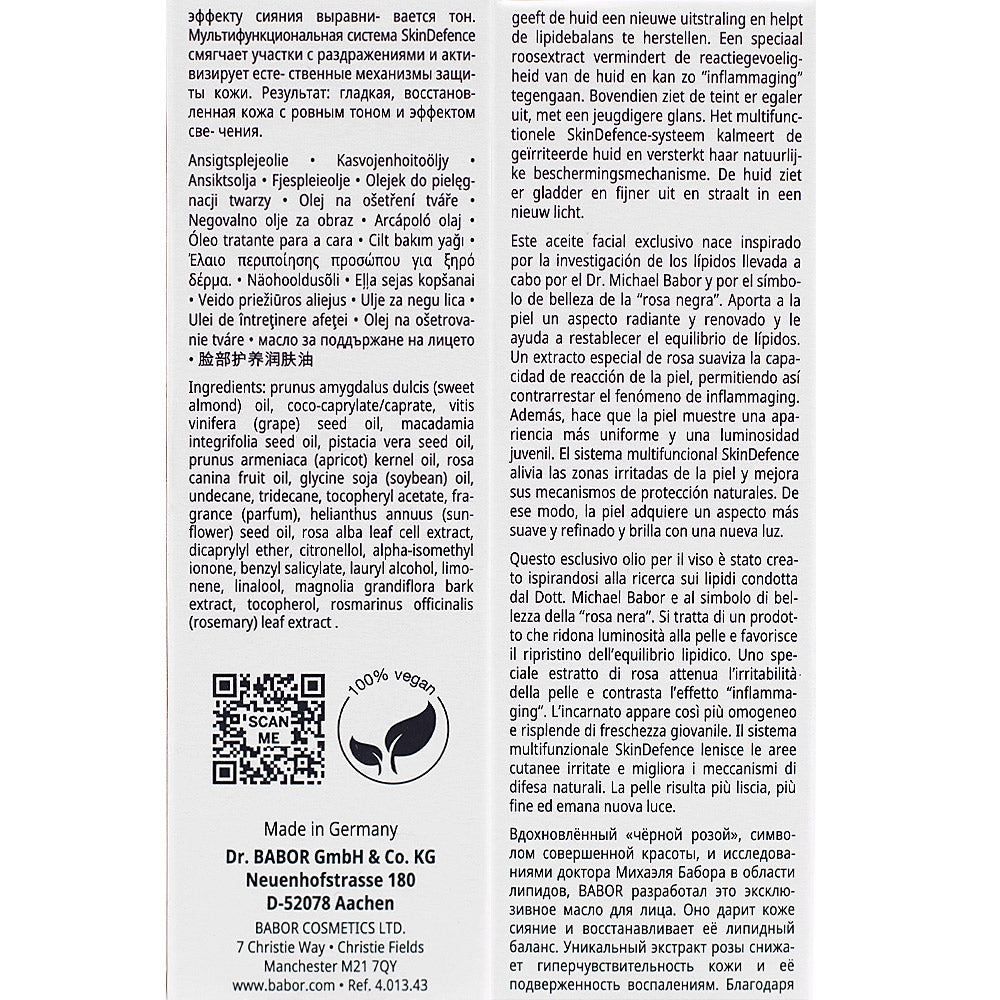 Babor Classics Rejuvenating Face Oil 30ml - olio viso idratante