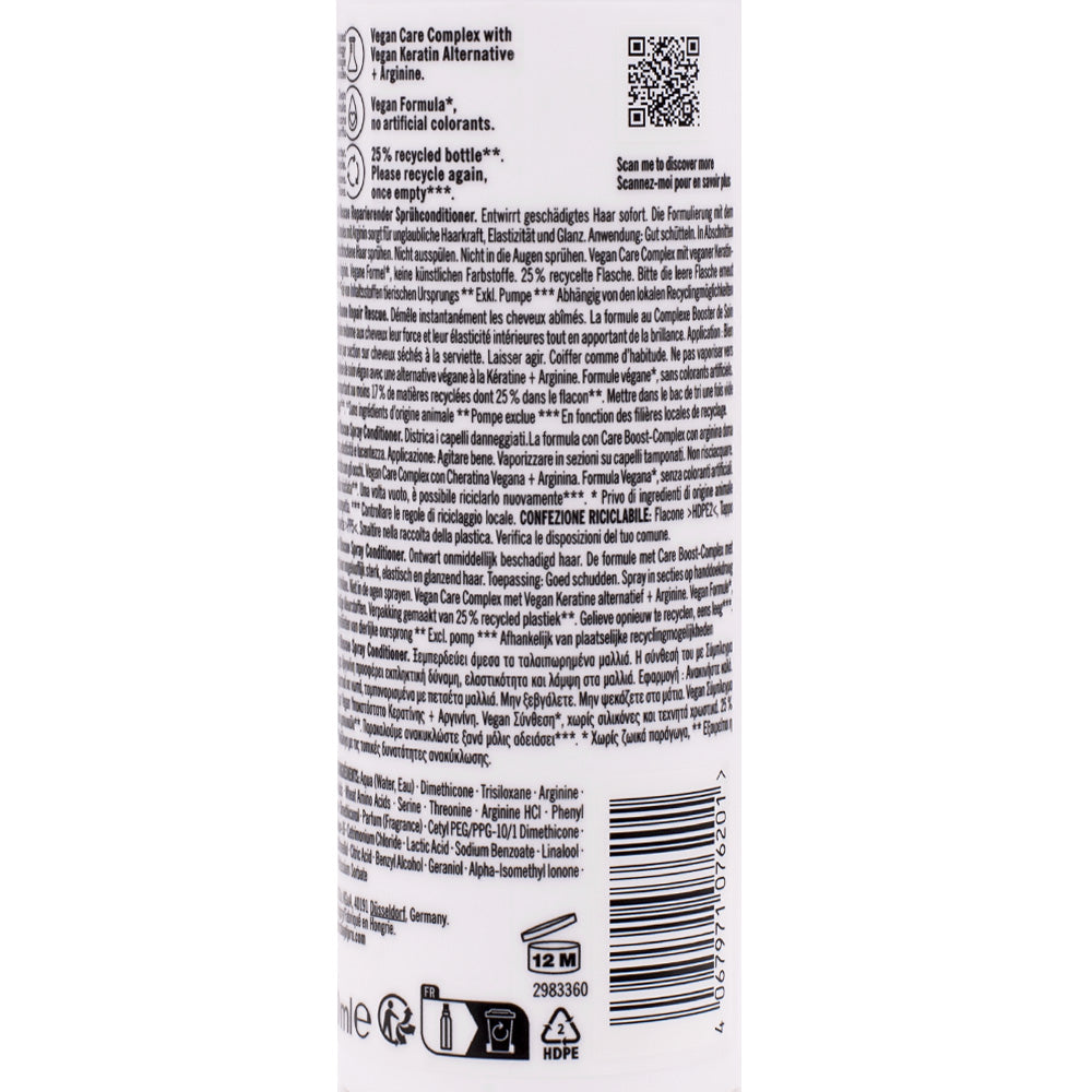 Schwarzkopf BC Bonacure Repair Rescue Spray Conditioner Care Booster Complex 200ml - capelli danneggiati