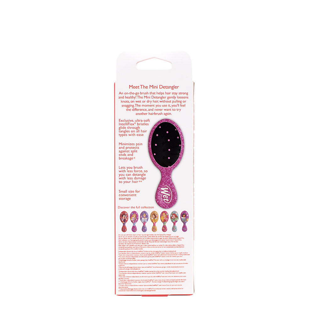 WetBrush Pro Mini Detangler Disney Glitter Ball Rapunzel - mini spazzola scioglinodi