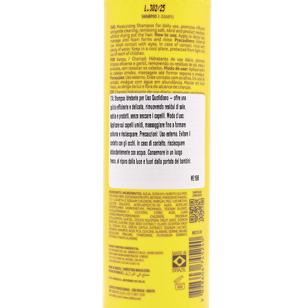 Cadiveu Sol Do Rio Professional Shampoo 250ml - shampoo idratante uso quotidiano [all]