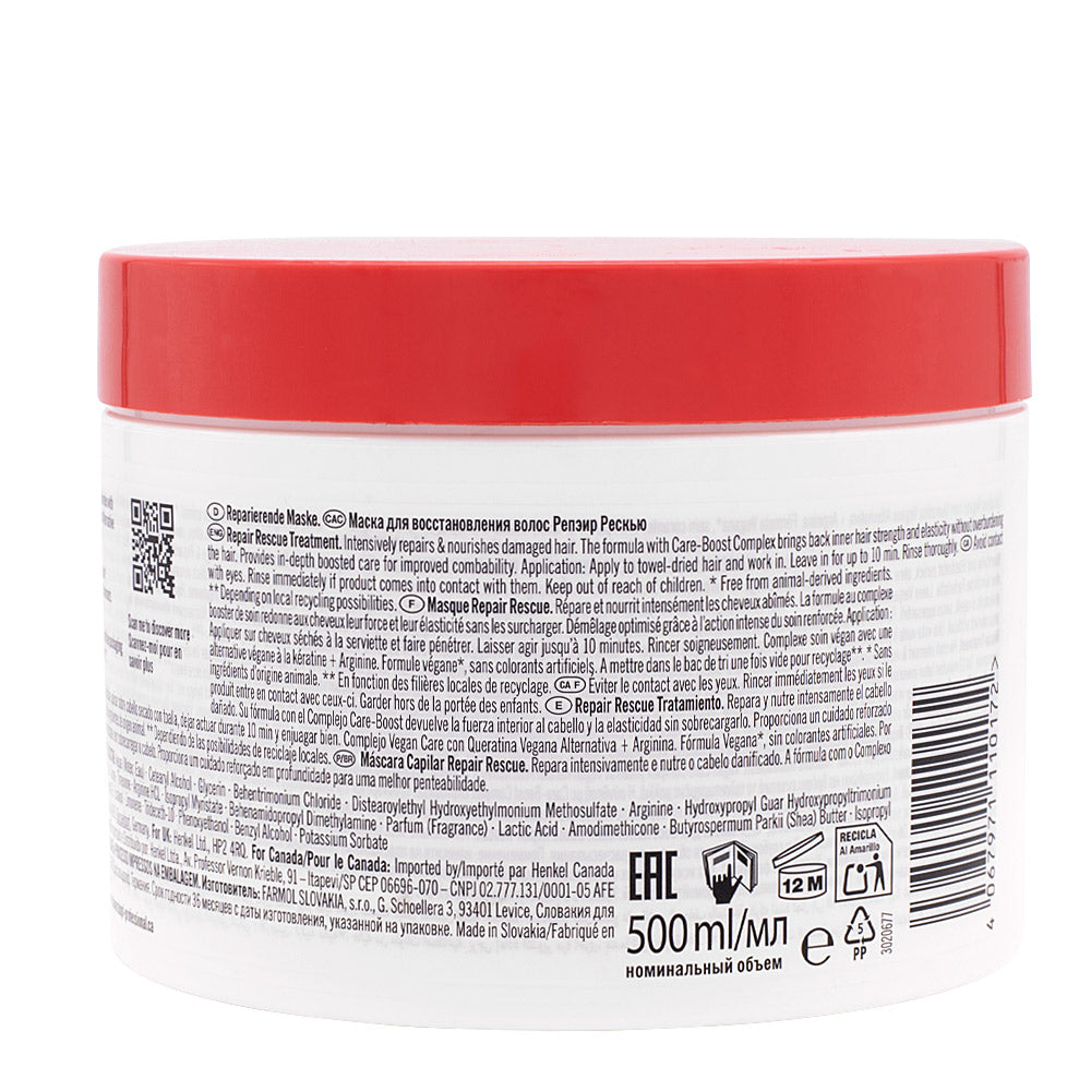 Schwarzkopf BC Bonacure Repair Rescue Treatment 500ml - maschera riparatrice