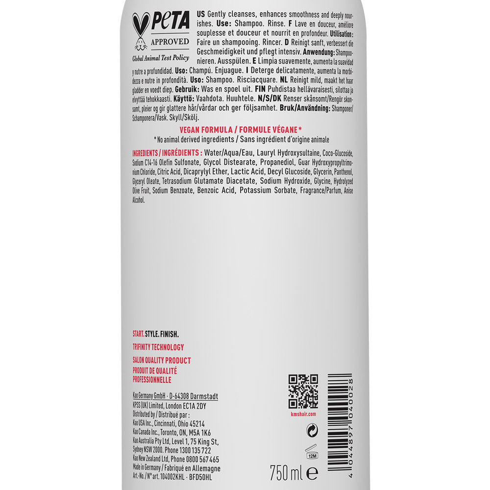 KMS All Smooth Shampoo 750ml - shampoo anti crespo
