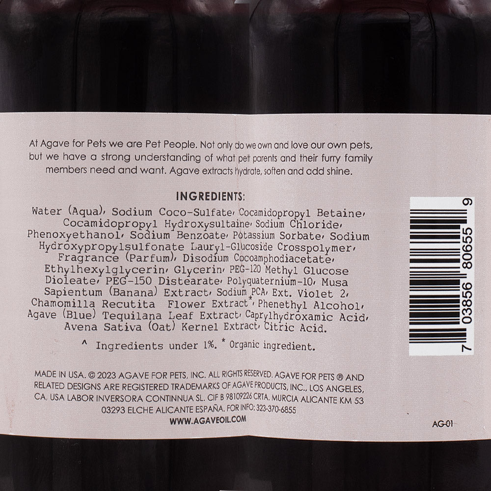 Agave Pet 2-1 Purple Shampoo 475ml - shampoo e balsamo antigiallo per cani [all]
