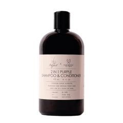 Agave Pet 2-1 Purple Shampoo 475ml - Anti-Gelbstich-Shampoo und Spülung für Hunde