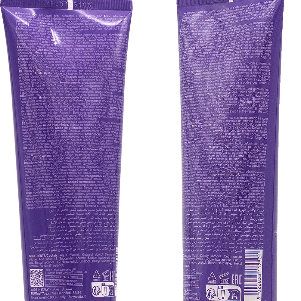 Amethyste Cool Blonde Silver Mask 250ml - maschera anti giallo