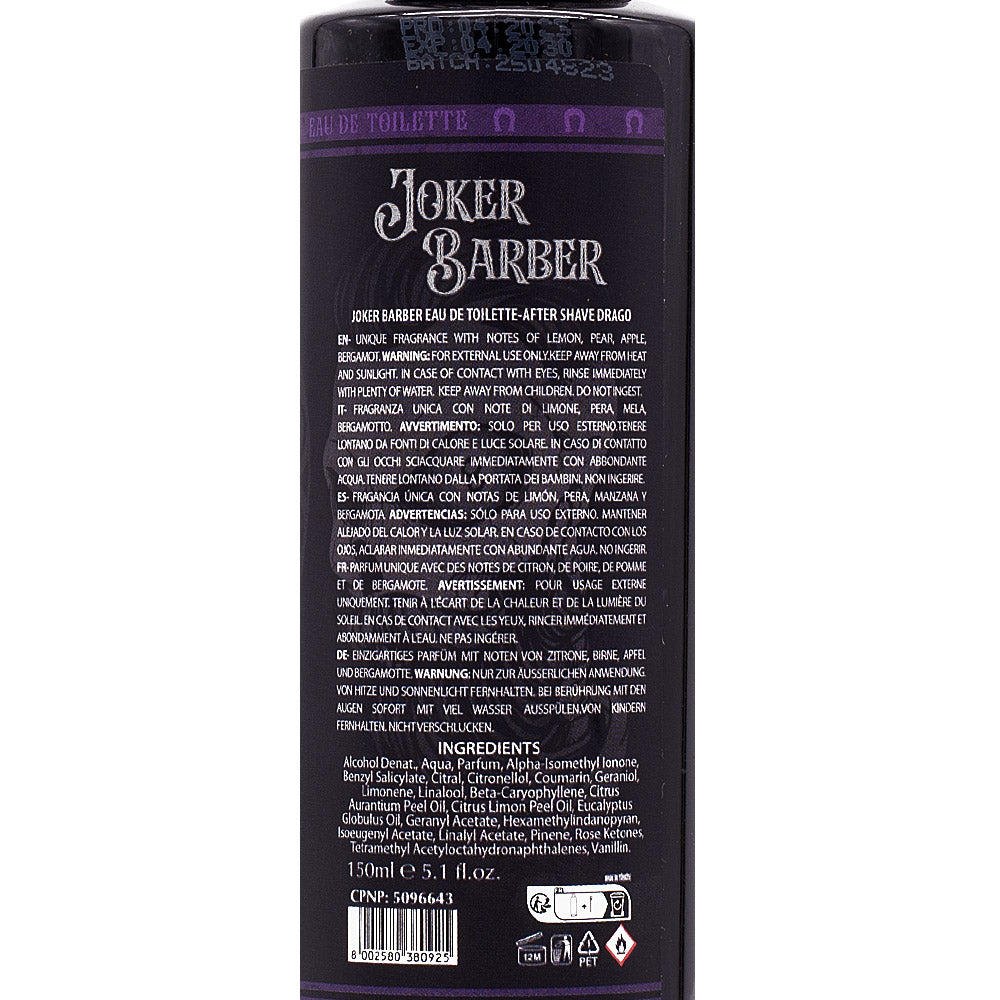 Joker Barber Eau de Toilette After Shave Drago 150ml - dopobarba profumato