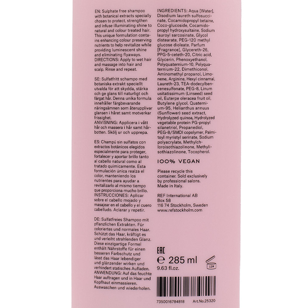 Ref Stockholm Shampoo Illuminate Colour 285ml - shampoo capelli colorati