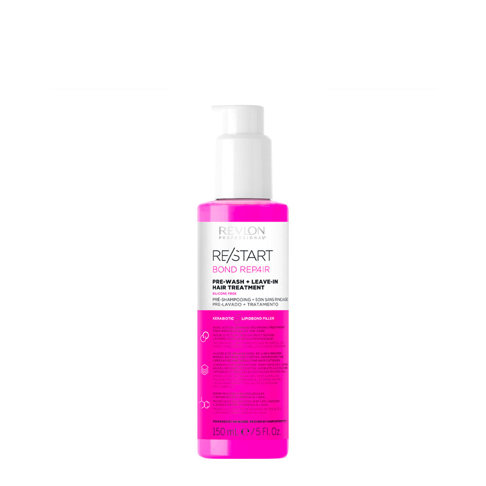 Revlon Restart Bond Repair Pre-Wash+ Leave-In 150ml - trattamento leave-in capelli danneggiati [all]