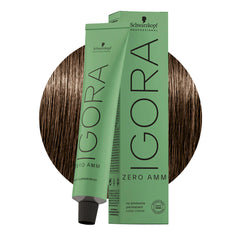 Schwarzkopf Professional Igora Zero Amm 4-0 Mittelbraun Natur 60ml - permanente ammoniakfreie Haarfarbe