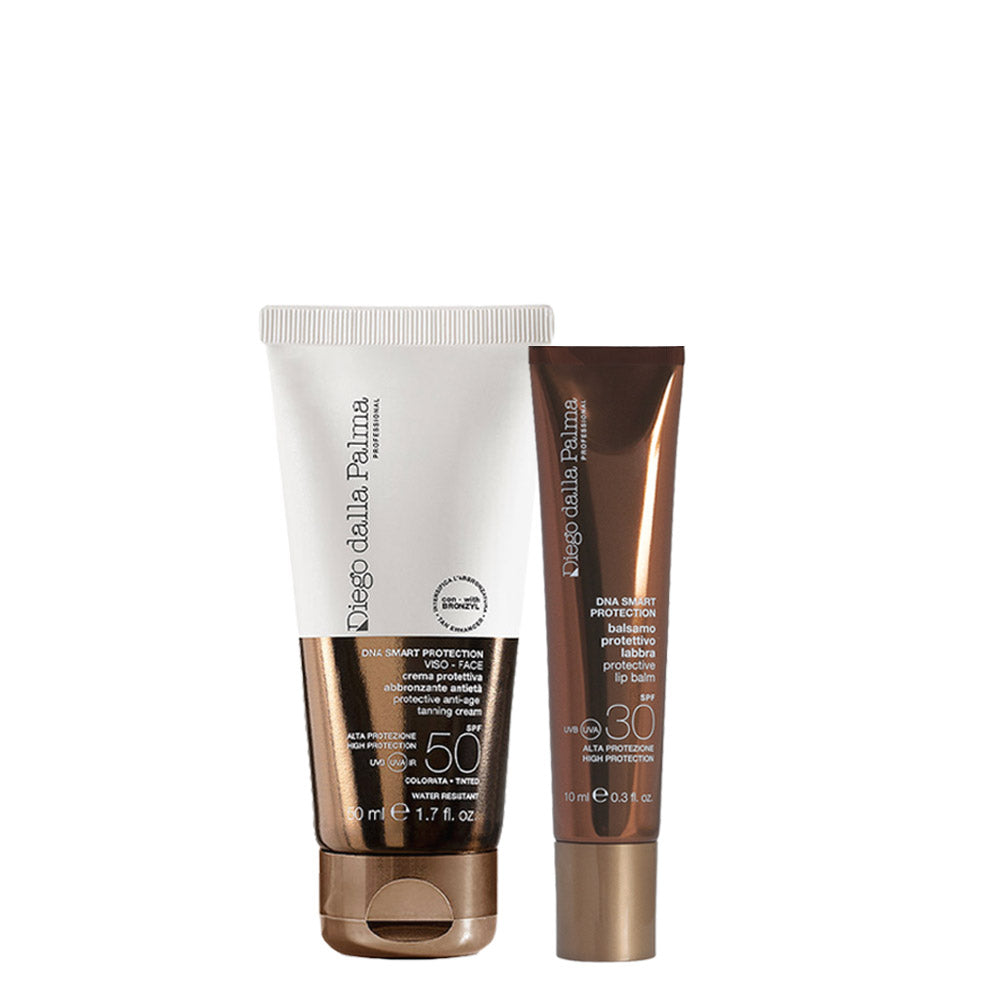 Diego dalla Palma Crema Protettiva Abbronzante Antietà Viso 50ml Balsamo Labbra SPF30 10ml + Borsa Mare OMAGGIO [all]