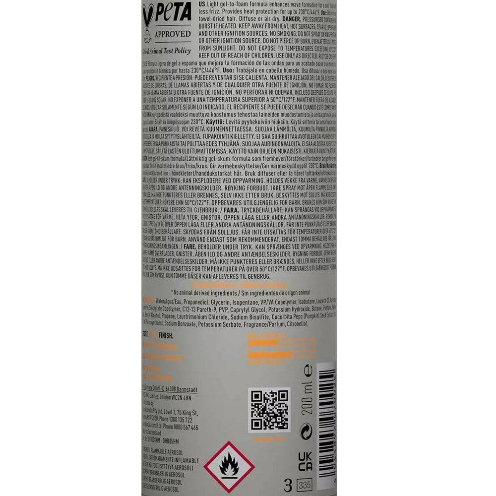 KMS Curl Up Wave Foam 200ml -  schiuma definizione onde [all]