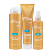 Paul Mitchell Sun Revitalizing Shampoo 300ml After Sun Nourishing Treatment 150ml  Protective Dry Oil 150ml [all]