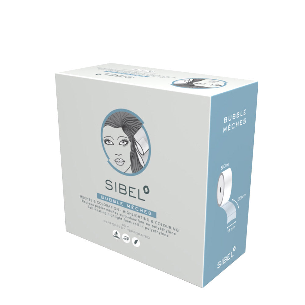 Sibel Bubble Mèches Self-Heating Highlighting Foam Roll 50m - cartine per schiaritura [all]