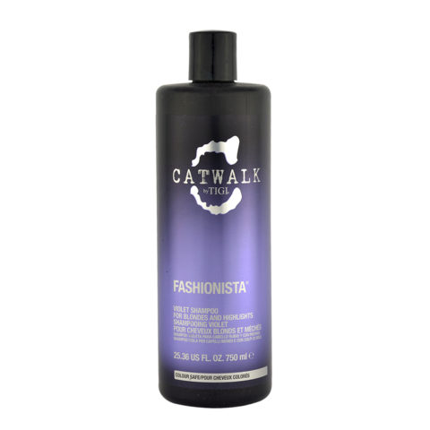 Tigi Catwalk Fashionista Violet shampoo 750ml - Anti-Gelb Shampoo für blondes Haar