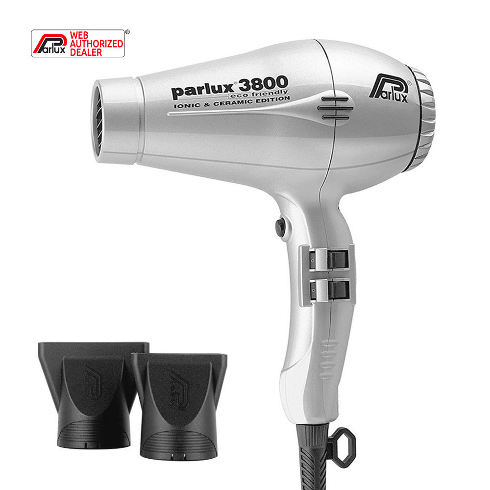 Parlux 3800 EcoFriendly Ionic & Ceramic - professioneller silberner Haartrockner