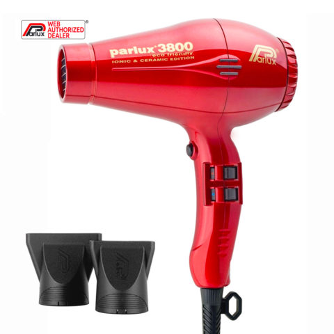 3800 EcoFriendly Ionic & Ceramic - roter professioneller Haartrockner