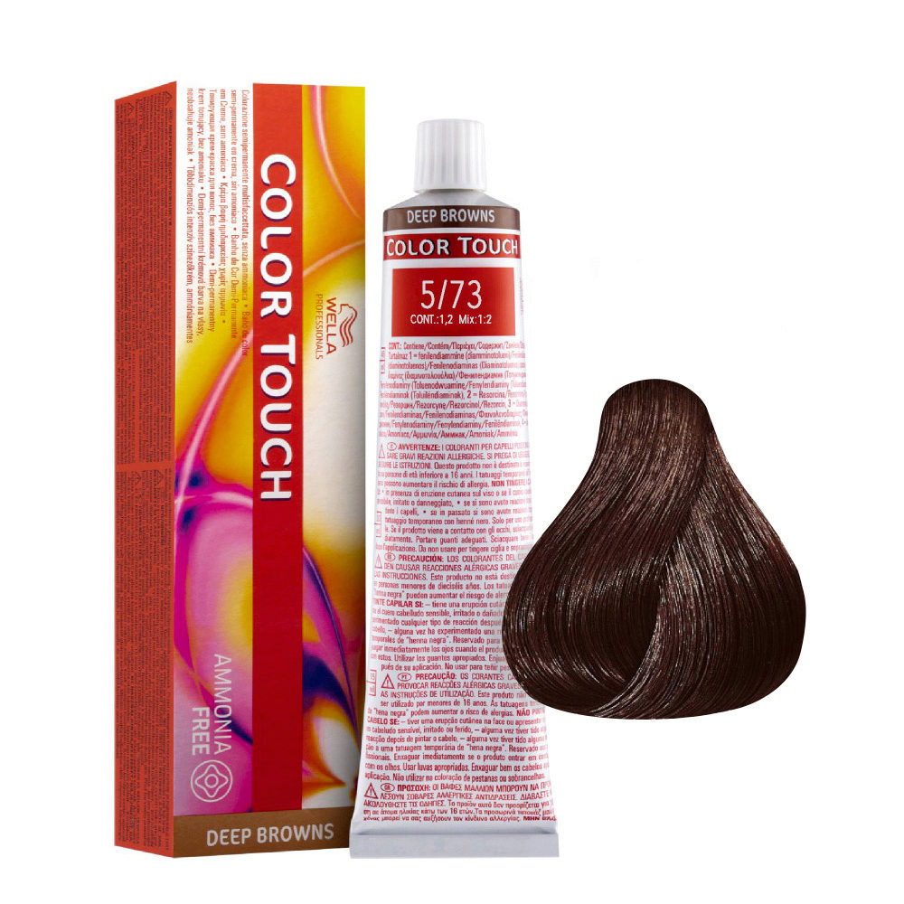 5 73 Hellbraun Braun Gold Wella Color Touch Deep Browns Ammoniakfrei 60ml