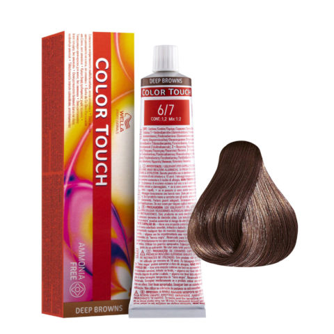 Wella Color Touch Deep Browns 6/7 Dunkles Sand-Blond 60ml - Demi-permanente Farbe ohne Ammoniak