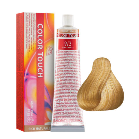 9/3 Lichtblond Gold Wella Color Touch Rich Naturals ammoniakfrei 60ml