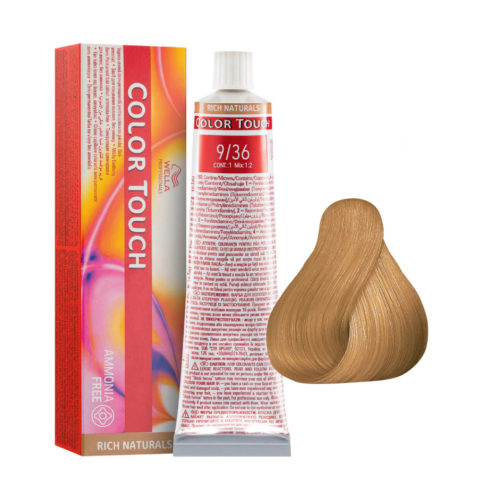 Color Touch Rich Naturals 9/36 Sehr Helles Goldviolett Blond 60ml - semipermanente Farbe ohne Ammoniak