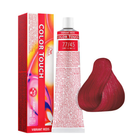77/45 Mittelblond-intensiv rot-mahagoni Wella Color Touch Vibrant Reds ammoniakfrei 60ml