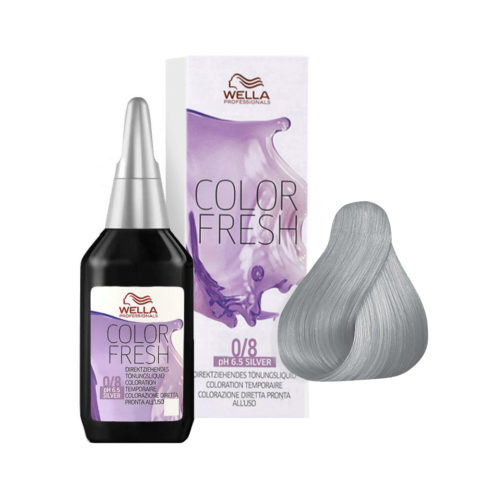 Wella Color Fresh 0/8 Silver 75ml - Farbauffrischer ohne Ammoniak