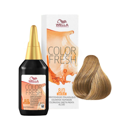 Wella Color Fresh 8/0 Helles Blond 75ml  - Farbauffrischer ohne Ammoniak