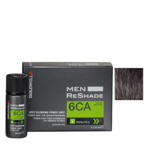 Color Men ReShade 6CA Kalte Asche Dunkelblond 4x20ml - Haarfarbe für Männer