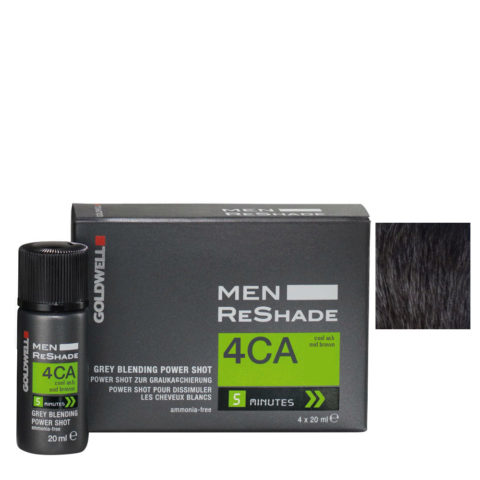 Color Men ReShade 4CA Kalte Asche Mittelbraun 4x20ml - Haarfarbe für Männer