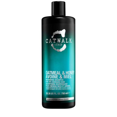 Tigi Catwalk Oatmeal & Honey Nourishing Shampoo 750ml -Feuchtigkeitsspendendes Shampoo trockenes Haar