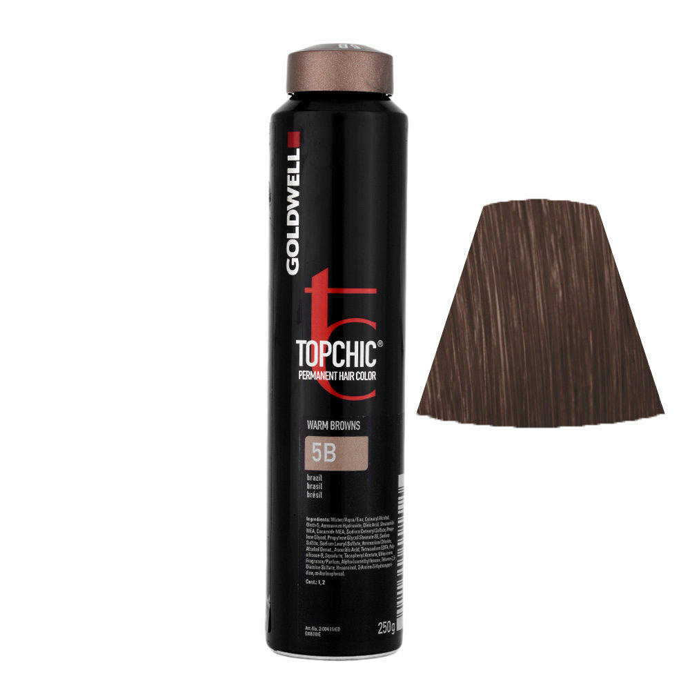 5B Brasil Goldwell Topchic Warm browns can 250gr
