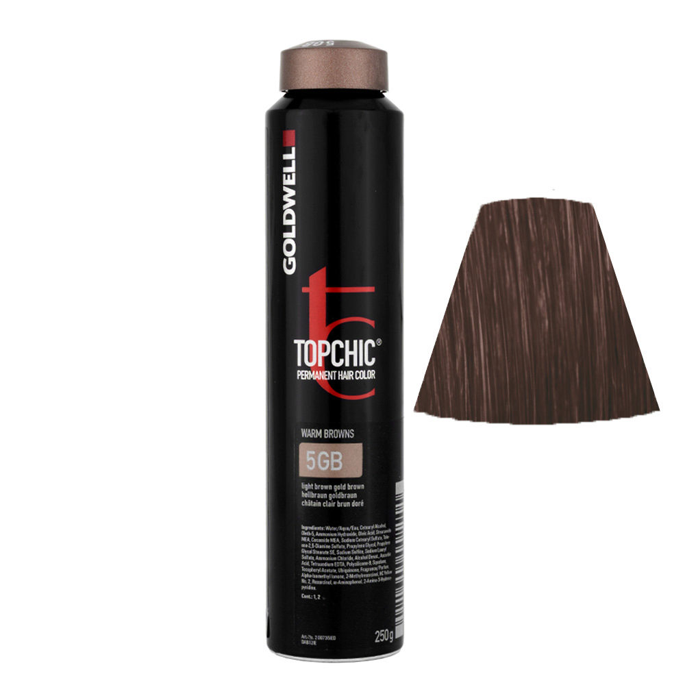 5GB Hellbraun goldbraun Goldwell Topchic Warm browns can 250gr